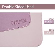 Purple/Pink Leather Desk Pad Dual Sided