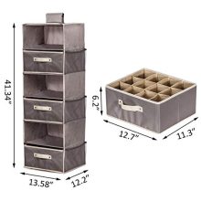 Shelf Hanging Closet Organizer Mesh Side Pockets
