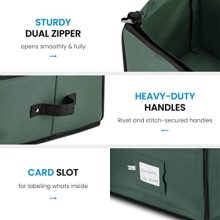 Organize with Ease: Premium Christmas Gift Wrap Organizer - Fits 18-24 Standers Rolls, Underbed Storage, Tear-Proof Fabric - Ideal for Holiday Bliss
