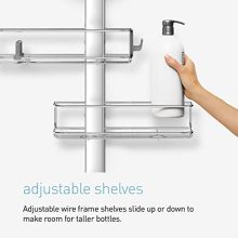 Shower Caddy, Stainless Steel and Anodized Aluminum