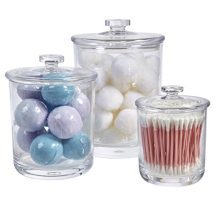 Premium Quality Clear Plastic Apothecary Jars
