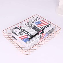 Fvstar Gold Desk File Tray Wire Tabletop Mail Magazine