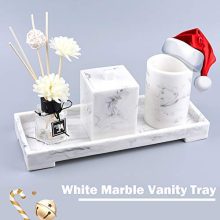 eyewin White Vanity Tray Stone， Kitchen Bathroom Resin Tray