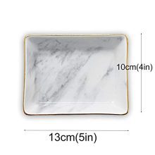 Marble Ceramic Jewelry Tray Ring Dish Holder