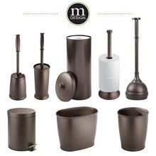Modern Plastic Bathroom Storage and Cleaning Accessory Set