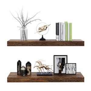 Natural Bamboo Wall Shelf Wall Mounted Shelve
