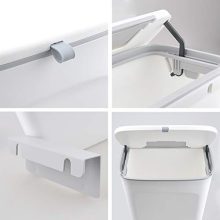 AYADA Hanging Trash Can with Lid, Hanging Garbage Can