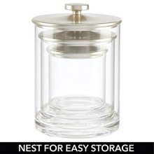 Elegant Countertop Organizer for Cotton Swabs, Makeup Tools & More
