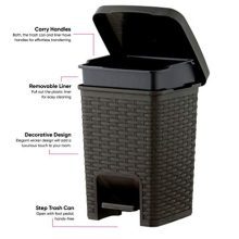 Superio Square Pedal Trash Can 7.5 Qt