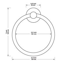 Simple Round Towel Hanger Heavy Duty