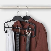 Black Belt Hanger - The Ultimate 360 Degree Rotating Organizer for Belts, Ties, Scarves, and More
