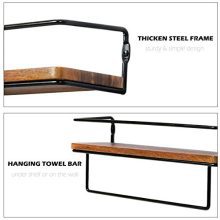 QEEIG Floating Shelves Bathroom Wall Shelf Rustic Mounted Shelfs
