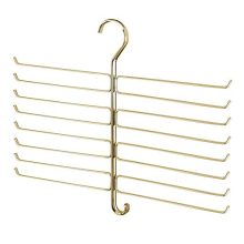 mDesign Metal Closet Rod Hanging Accessory Storage Organizer Rack