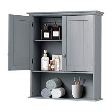 Hanging Storage Cabinet with Open Shelf