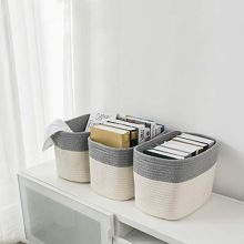 Storage Bins Cube Organizer Decorative Woven Basket