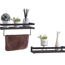 PENGKE Set of 2 Floating Wall Ledge Shelf,Floating Shelves Wall Mounted