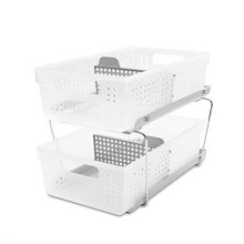Organizer Bath Collection Slide-out Baskets with Handles