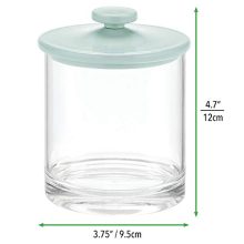 Modern Round Plastic Bathroom Vanity Countertop Storage