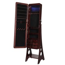 SONGMICS 8 LEDs Jewelry Cabinet Armoire