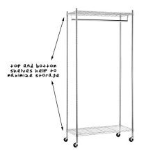 Heavy Duty Rolling Garment Rack