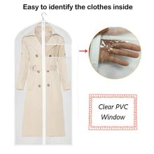 KEEGH Clear Garment Bags Long Dress Jacket Cover
