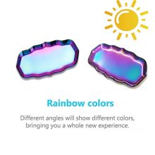 Stainless Steel Rainbow Trays Metal Storage Organizer