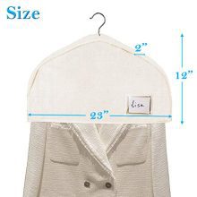 Cotton Shoulder Covers for Clothes Hanging Breathable Garment Bag Clothing Dust Protector Closet Storage