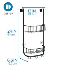 iDesign Forma Bathroom Over the Door Shower Caddy