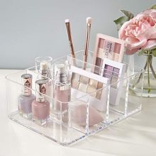 STORi Clear Plastic Vanity, Craft, and Plush Toy Organizer