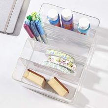 STORi Clear Plastic Vanity, Craft, and Plush Toy Organizer
