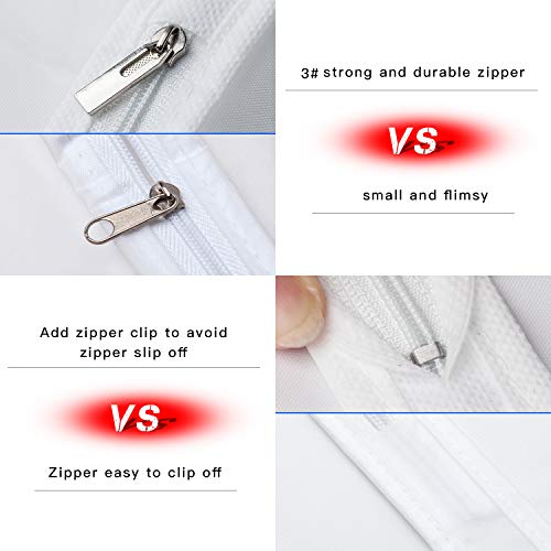 Univivi Clear Garment Bag Breathable Dust Cover