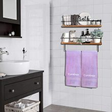 QEEIG Floating Shelves Bathroom Wall Shelf Rustic Mounted Shelfs