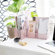 Blu Monaco Office Supplies Pink Desk Accessories for Women