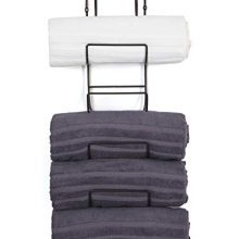 SODUKU Towel Rack Wall Mounted Metal Wine Rack Towel Shelf
