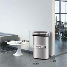 Automatic Touch-Free Kitchen Trash Can – 13 Gallon Stainless Steel Waste Bin for a Hygienic and Convenient Life! 🌟