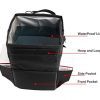 Car Trash Can with Lid & Storage Pockets - Collapsible and Portable Car Garbage Bin