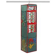 Hanging Wrapping Paper Storage Bag Organizer