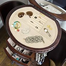 Hives and Honey Bailey Walnut Armoire Jewelry Cabinet