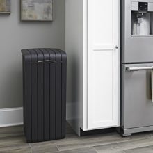 Keter Large Trash Can with Lid for Patio and Outdoor Kitchen