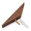 Pack of 4, Minimalist Design, Black Walnut Wood
