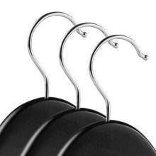 Casafield - 20 Black Wooden Suit Hangers - Premium Lotus Wood