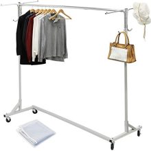 Industrial Grade Z-Base Garment Rack,
