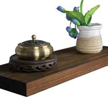 HXSWY Rustic Wood Floating Shelves Farmhouse Wooden Wall Shelves