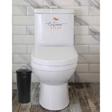 Autumn Alley Black Toilet Paper Reserve Holder Canister with Lid