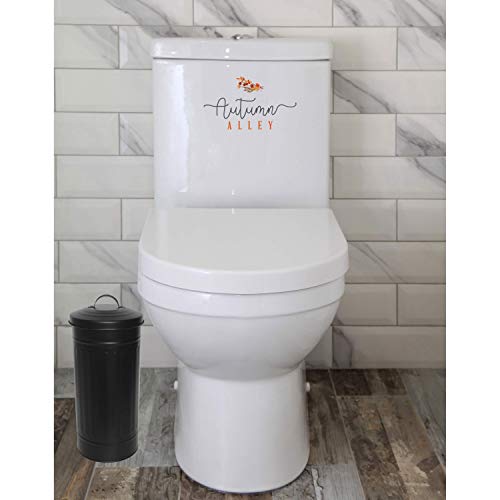 Autumn Alley Black Toilet Paper Reserve Holder Canister with Lid