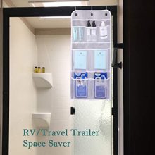 Misslo Hanging Mesh Pockets Hold 340oz/1000ml Shampoo Shower Organizer