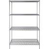 30 inch x 60 inch Chrome Wire 4 Shelf Kit