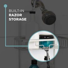 Rustproof Aluminum Shower Caddy Satin Chrome
