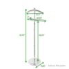 Mind Reader Stainless Steel Valet Suit Rack Stand