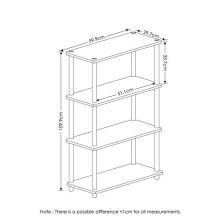 Furinno Turn-N-Tube 4-Tier Multipurpose Shelf Display Rack